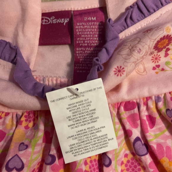 Officially Licensed Disney Minnie Mouse Tunic 2-Piece Pant Set Size 24 Months - Picture 5 of 11